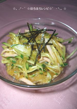 そうめんかぼちゃの中華風サラダ-レシピのメイン写真