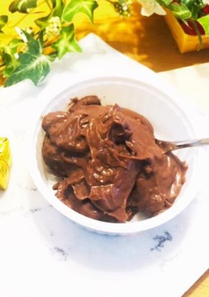 電子レンジで作るチョコカスタードクリーム-レシピのメイン写真