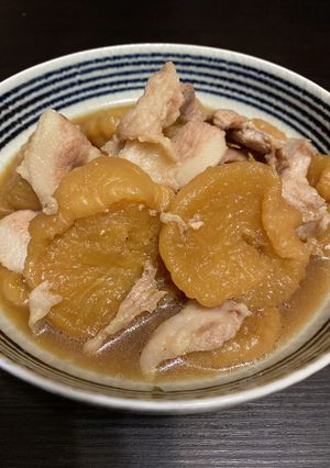 定番！へそ大根と豚コマの煮物-レシピのメイン写真