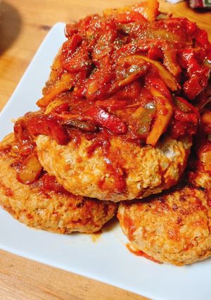 エッグinハンバーグ-レシピのメイン写真