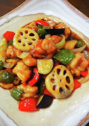 鶏肉と野菜の甘酢あんかけ-レシピのメイン写真