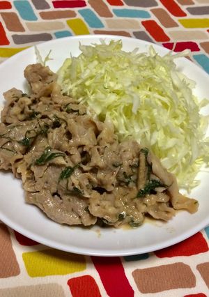 超簡単☆梅じその味噌だれしゃぶしゃぶ♫-レシピのメイン写真