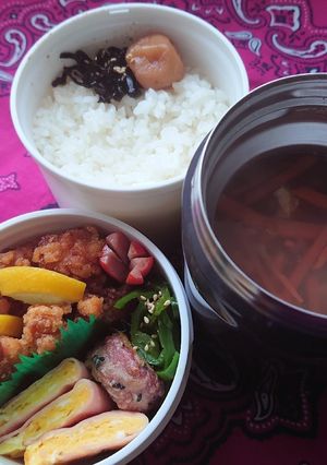 ❜20/12/22 唐揚げ&春雨スープ-レシピのメイン写真