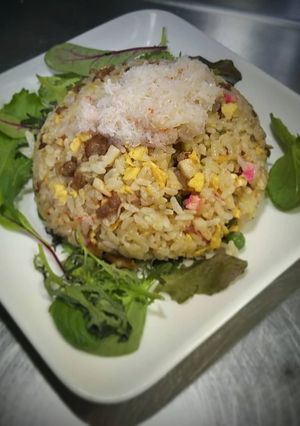 豚バラ薄スライスで簡単カニ炒飯(^^)-レシピのメイン写真