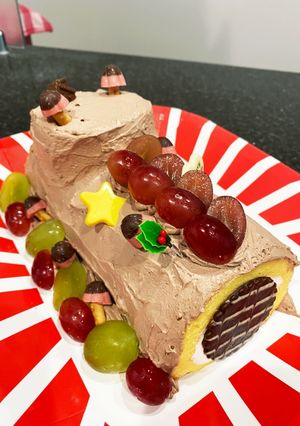 クリスマスに！簡単ブッシュドノエル☆-レシピのメイン写真