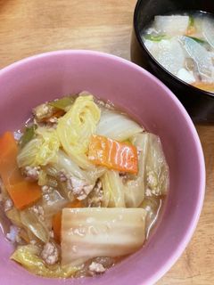 トローリ甘辛・白菜の挽き肉あんかけ-レシピのメイン写真