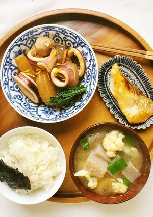 ヤリイカと大根の煮物-レシピのメイン写真