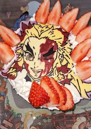 煉獄杏寿郎ケーキ♡-レシピのメイン写真