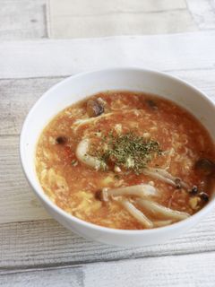酸辣湯(サンラータン)スープ-レシピのメイン写真