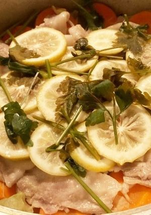 大入島のマリンレモンと小豆島野菜で蒸し鍋-レシピのメイン写真