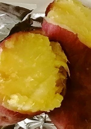 ホクホク塩焼芋、レンジで簡単、美味しい！-レシピのメイン写真