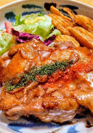 鳥もも肉の照り焼き赤ワイン仕立て◎簡単-レシピのメイン写真