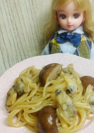 リカちゃん♡あさりとマッシュルームパスタ-レシピのメイン写真