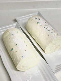 40センチ 練乳いり白いロールケーキ-レシピのメイン写真