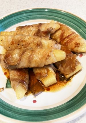 豚バラ肉の長いも巻き焼き♪-レシピのメイン写真