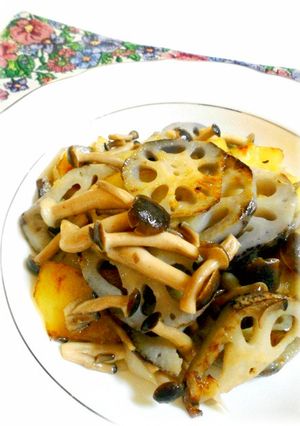 めちゃ旨！蓮根としめじのオリーブ油炒め★-レシピのメイン写真
