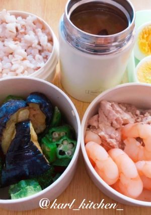 簡単スーパー大麦中華丼スープジャー弁当-レシピのメイン写真