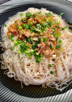 ツナキムチそうめん-レシピのメイン写真