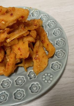 ヤンニョムへそ大根-レシピのメイン写真