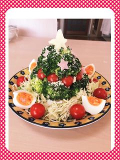 クリスマスにポテトサラダツリー-レシピのメイン写真