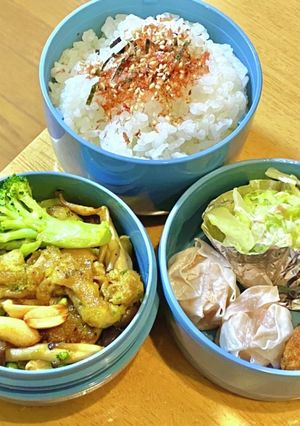 豚マヨ！カレー味^_^ タロの弁当81-レシピのメイン写真