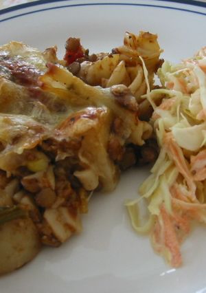 レンズマメのパスタベイク-レシピのメイン写真