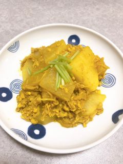 大根と鶏ひき肉の和風カレー煮-レシピのメイン写真