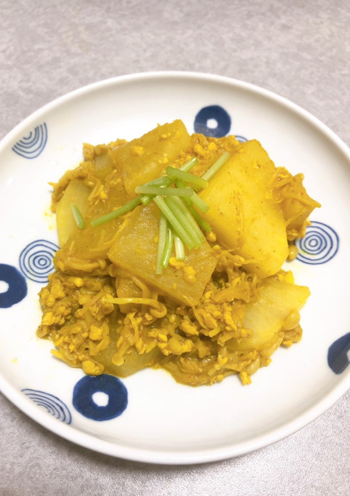 大根と鶏ひき肉の和風カレー煮-レシピのメイン写真