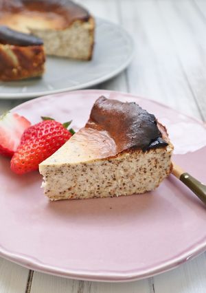 バレンタインに！紅茶のバスクチーズケーキ-レシピのメイン写真