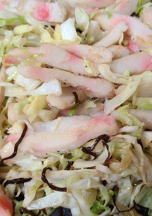 キャベツと生姜天の塩こんぶ炒め-レシピのメイン写真