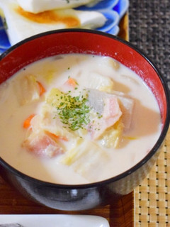 変わり種!根菜のミルク味噌スープ-レシピのメイン写真