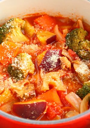 ころころ根菜たっぷりミネストローネ-レシピのメイン写真