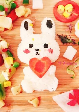 お弁当にも◎ウサギ型コーンごはん♡-レシピのメイン写真