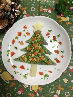 ★離乳食中期★クリスマスプレート♪-レシピのメイン写真