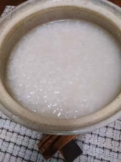 土鍋でお粥さん(* ̄▽ ̄)ノ~~ ♪-レシピのメイン写真