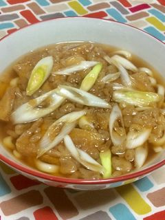 超簡単☆甘辛がうまい!たぬきつねうどん♫-レシピのメイン写真