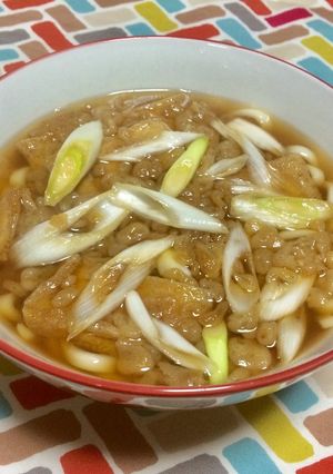 超簡単☆甘辛がうまい！たぬきつねうどん♫-レシピのメイン写真