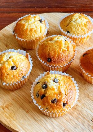 簡単！ポリ袋で作るチョコチップマフィン-レシピのメイン写真