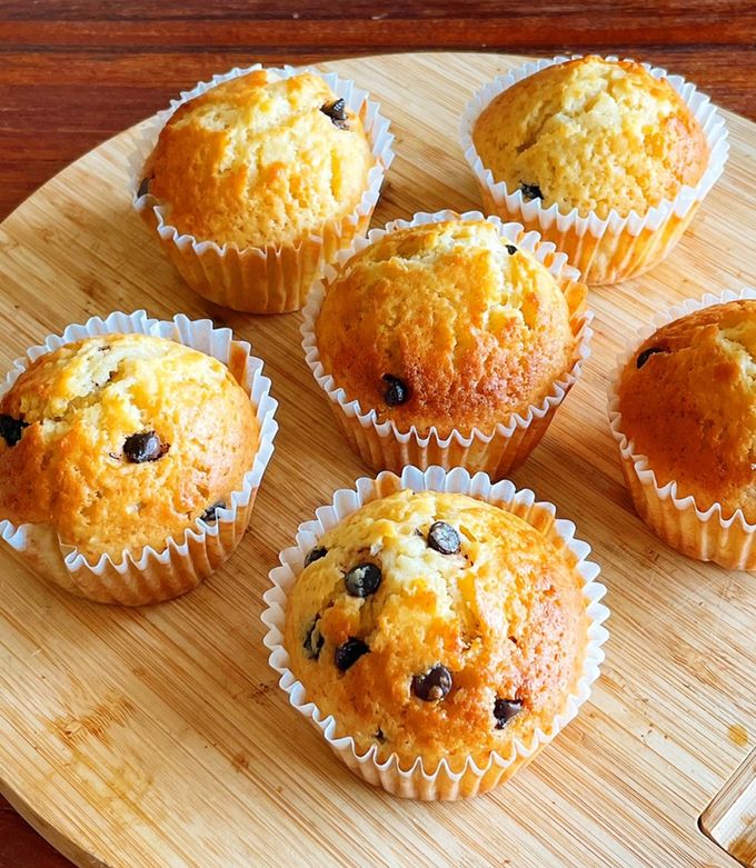簡単!ポリ袋で作るチョコチップマフィン-レシピのメイン写真
