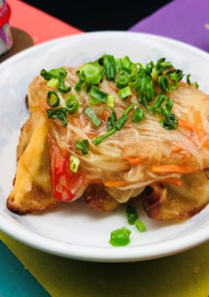 お手軽！紅白なますのあんかけ揚げ餃子-レシピのメイン写真
