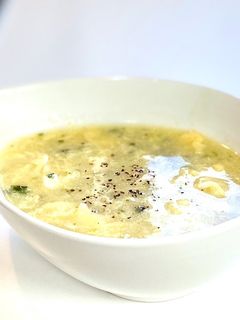 カップスープでほうれん草ふんわり卵スープ-レシピのメイン写真