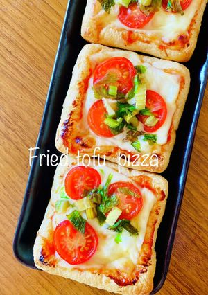#時短！子供も作れる油揚げピザ-レシピのメイン写真