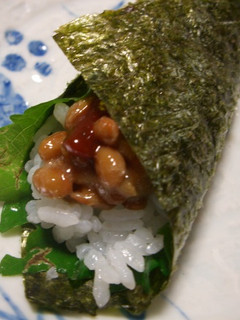我が家の手巻き♪韓国風!納豆巻き-レシピのメイン写真