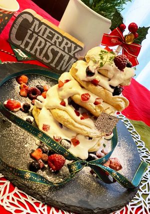 Xmasパンケーキ クリスマスツリー-レシピのメイン写真