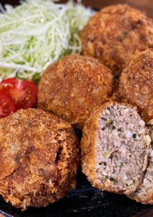 食べてびっくり!餃子風メンチカツ-レシピのメイン写真