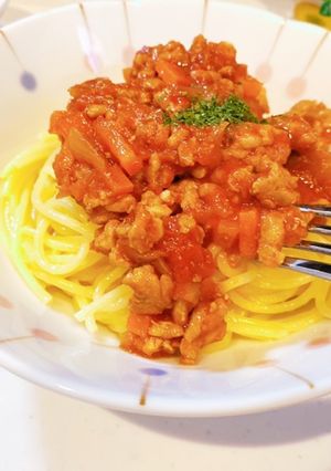 簡単!激うま ミートパスタ-レシピのメイン写真