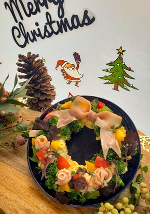 ハムポテトサラダリース-レシピのメイン写真