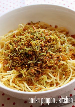 カリカリ♫　カレー風味じゃこのパスタ♫-レシピのメイン写真