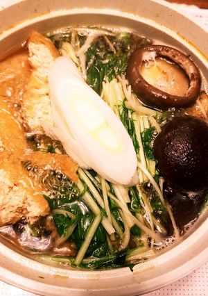 お手軽♪簡単ヘルシーキツネ鍋-レシピのメイン写真