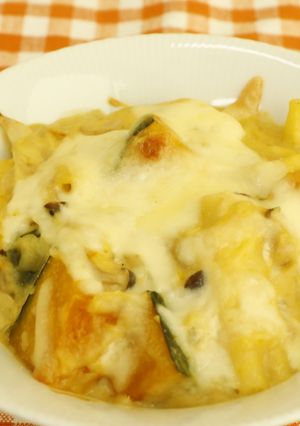 ほくほく甘い　かぼちゃの和風豆乳グラタン-レシピのメイン写真